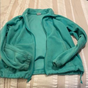 Columbia zip sweat shirt